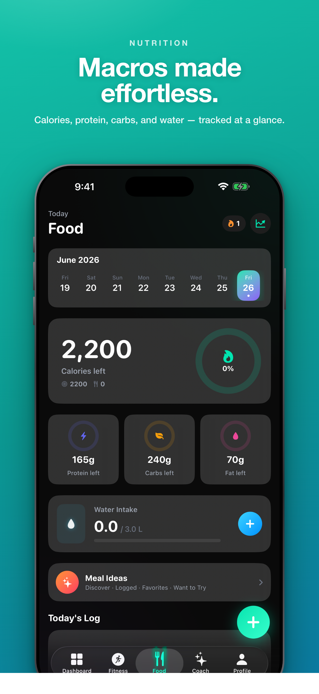 Nutrition tracking